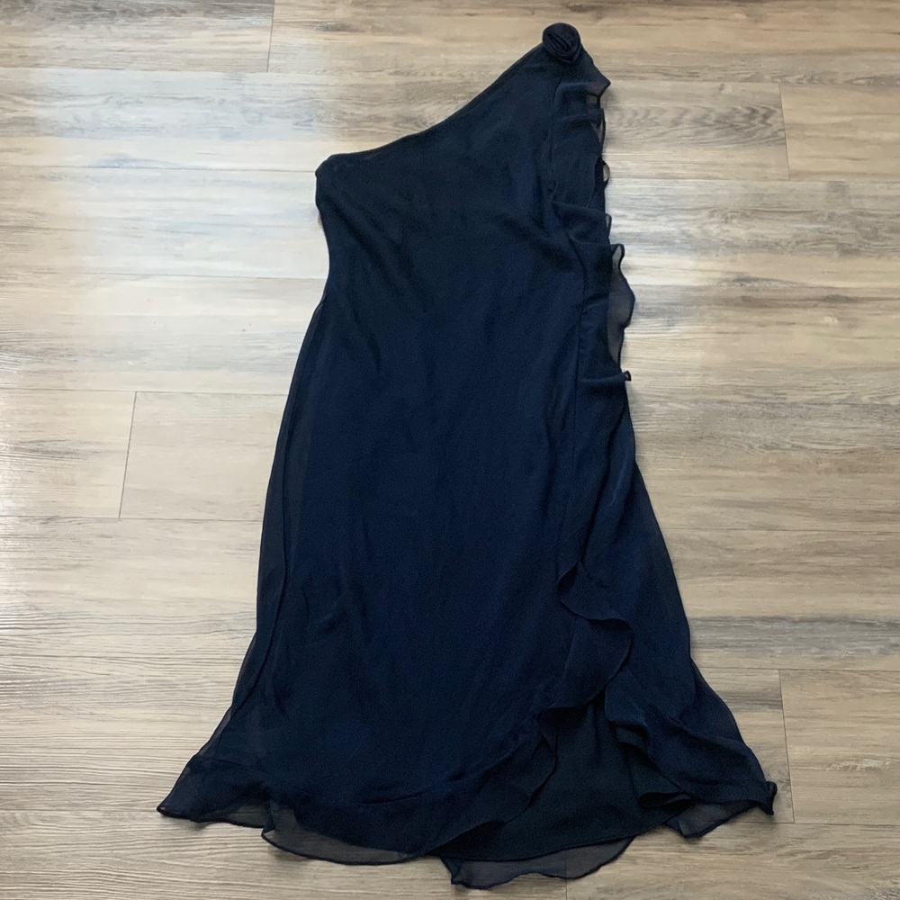 CDC Midnight Blue One-Shoulder Dress
